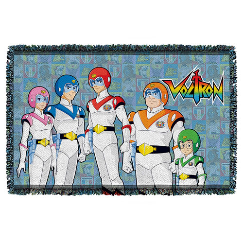 Voltron Team Woven Tapestry Throw Blanket